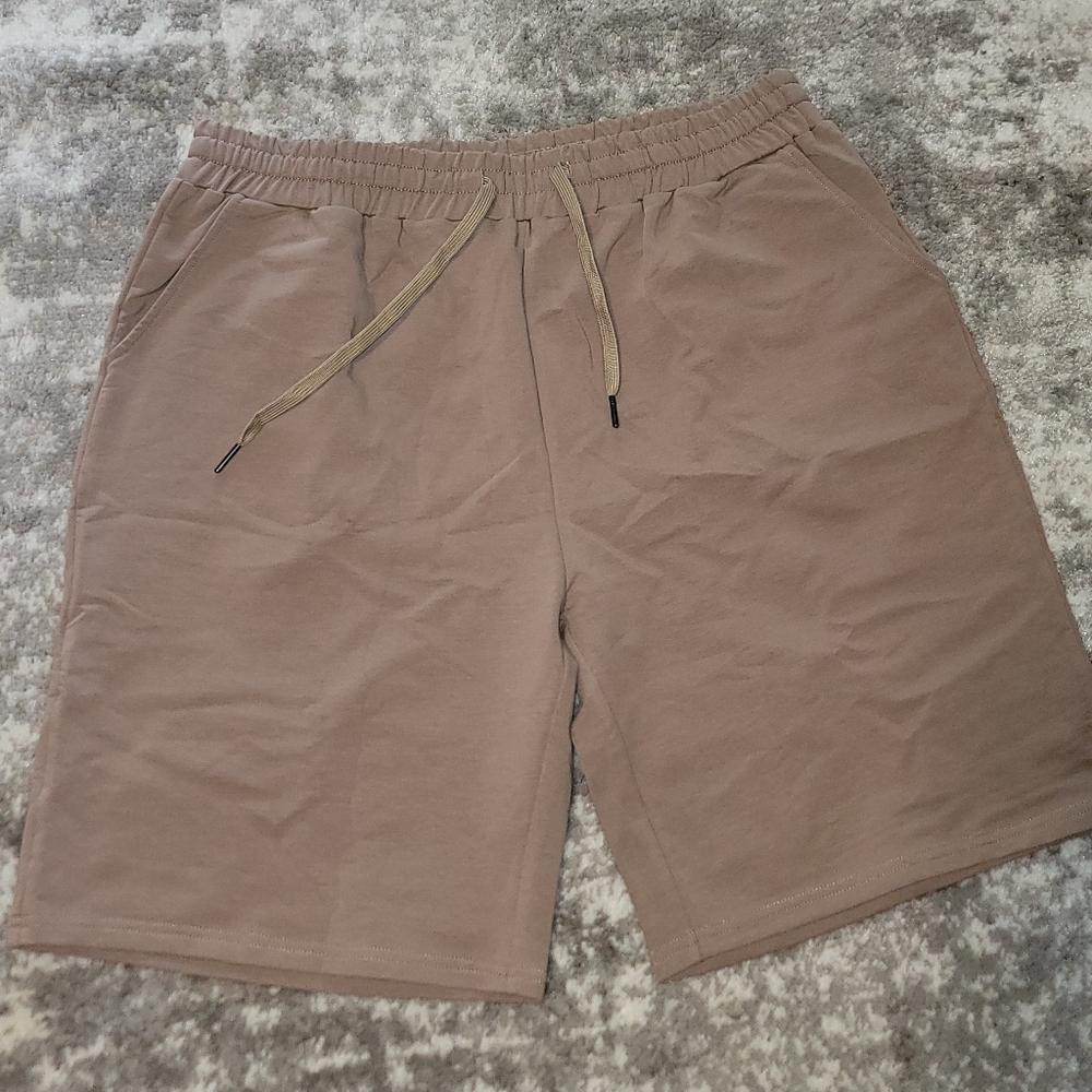 2/$15 - NWT TARSE Women's Bermuda Shorts - Cotton - Tan - Loose w/ Pockets (XXL)
